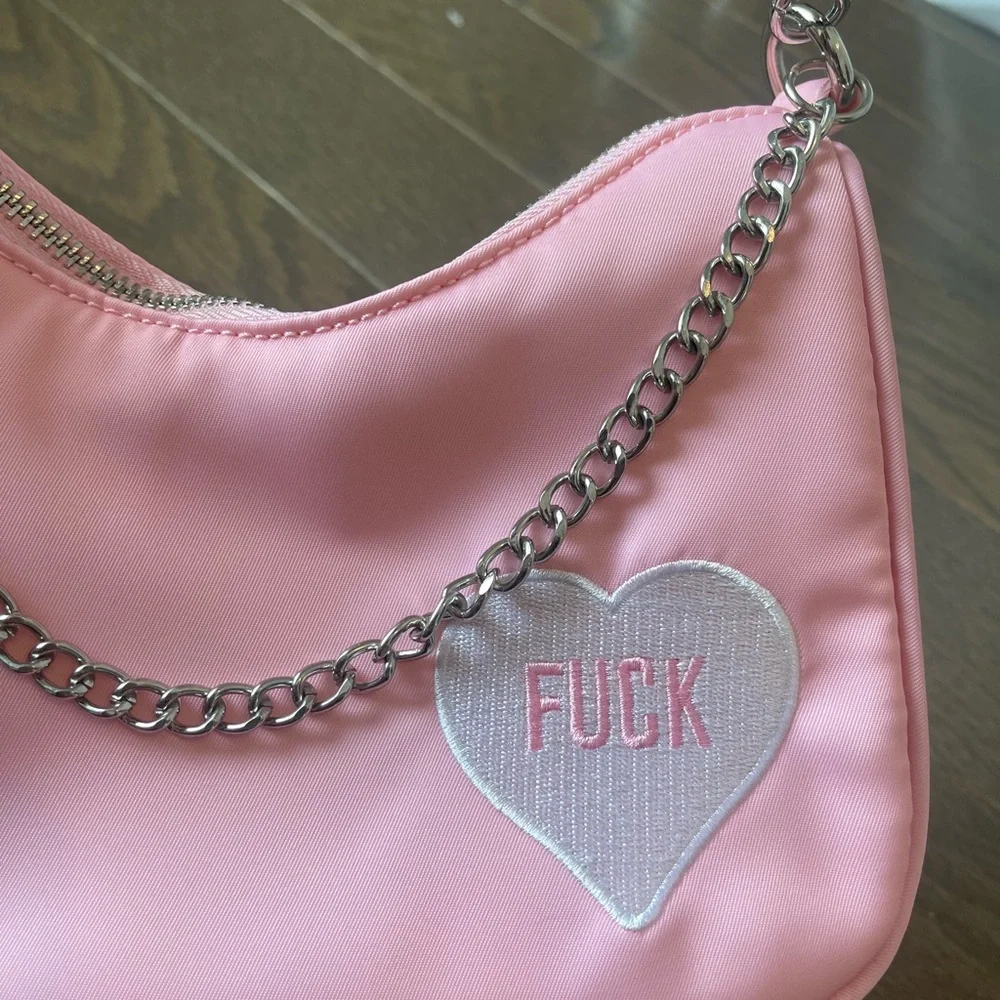 Pink shoulder bag - Picture 2 of 3